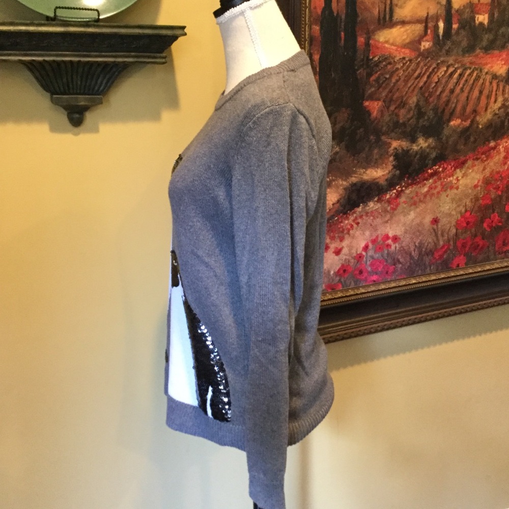 Cb Established 1962- Sequined Penguins Sweater. S - image 4